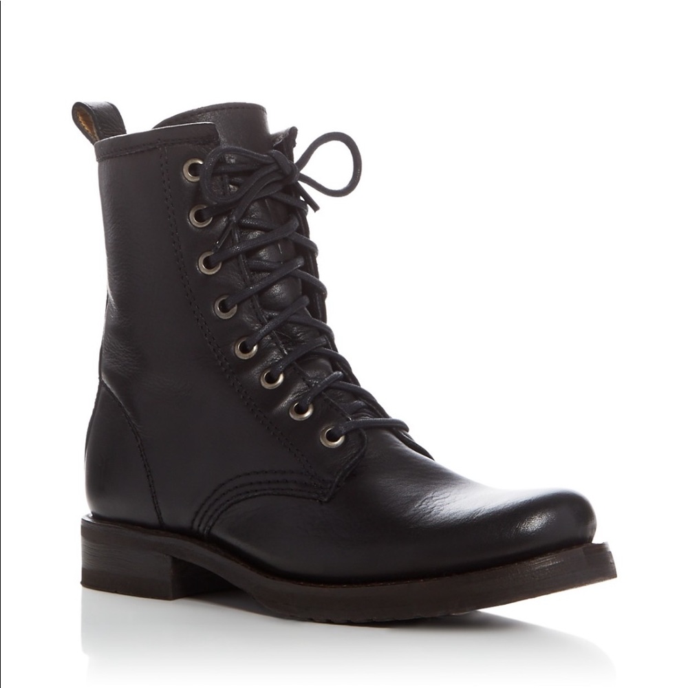 FRYE LACE UP COMBAT BOOTS